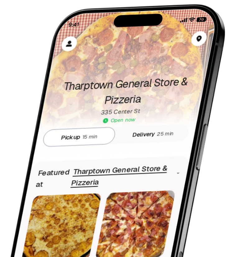 Tharptown General Store & Pizzeria app preview